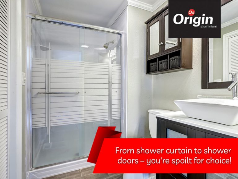 Aluminium and Glass Shower Doors Origin Aluminium