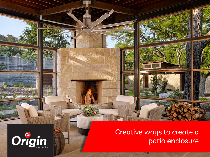 Creative ways to create a patio enclosure