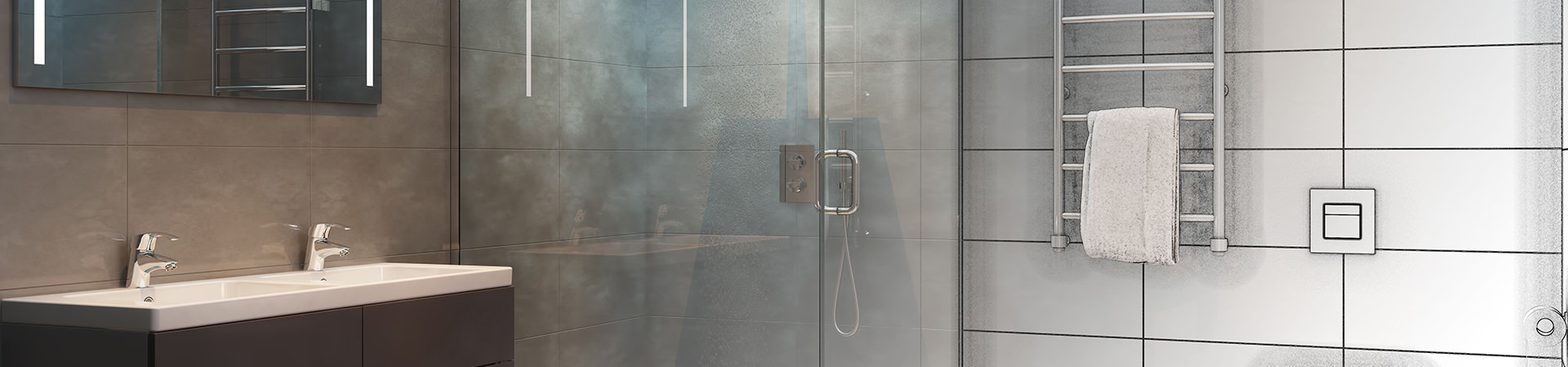 origin aluminum shower doors