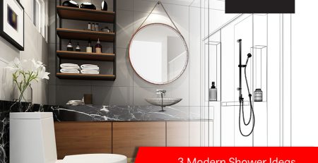 3 Modern Shower Ideas for New Homes